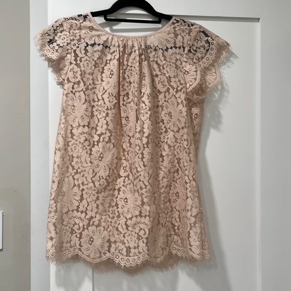 Joie lace top beige creme with bow size M gorgeous! - Picture 1 of 10